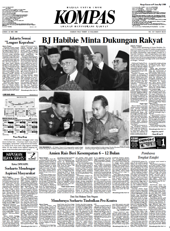 Sejarah Peristiwa Mei 1998: Titik Nol Reformasi Indonesia – Kompaspedia